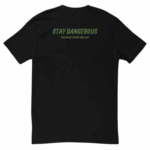Men's Fitted Stay Dangerous Tee - Image 4